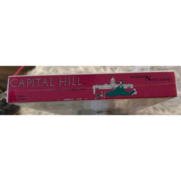Vintage Rare Political Board Game Capital Hill By Workman Nance Games New Sealed - Picture 6 of 7